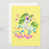 かわいいユニコーンイラストレーション#2 シーズンカード (正面/裏面)