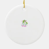 かわいいユニコーンイラストレーション#2 セラミックオーナメント (裏面)