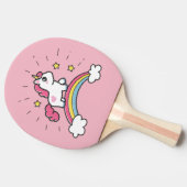 かわいいユニコーンオンザレインボーデザイン 卓球ラケット (横)