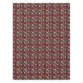 かわいいユニコーンカップケーキドードルパーソナライズされたズ テーブルクロス (正面)