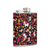 かわいいユニコーンカップケーキドードルパーソナライズされたズ フラスク (右)