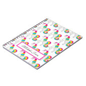 かわいいユニコーンカラフルズホームスクールを追加 ノートブック (左側)