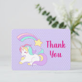 かわいいユニコーンカラフル射撃、 発砲スターありがとう 招待状 (スタンド正面)