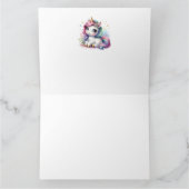 かわいいユニコーンカード カード (内部)