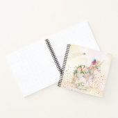 かわいいユニコーンガールスケッチブック ノートブック (内部)