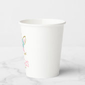 かわいいユニコーンガールズバースデーパーティー紙カップ 紙コップ (左)