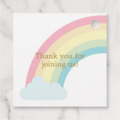 かわいいユニコーンガールズバースデーパーティー フェイバータグ (裏面)