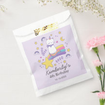 かわいいユニコーンキャット子供の誕生日パーティー