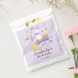 かわいいユニコーンキャット子供の誕生日パーティー フェイバーバッグ