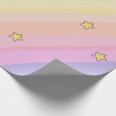 かわいいユニコーンキャット子供の誕生日パーティー ラッピングペーパー (角)