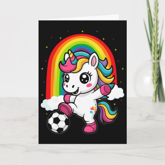 かわいいユニコーンサッカー _1 カード (正面)