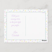 かわいいユニコーンサンキューカードポストカード ポストカード (裏面)