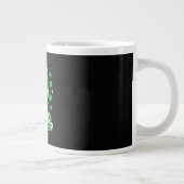 かわいいユニコーンシャムロック聖パトリックの日 ジャンボコーヒーマグカップ (右)