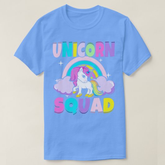 かわいいユニコーンスクワッドパステルマジカルミステリック Tシャツ (デザイン正面)