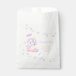 かわいいユニコーンスターズバナーファンタジーありがとう フェイバーバッグ