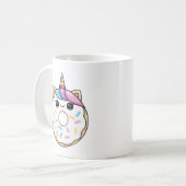 かわいいユニコーンドーナツ コーヒーマグカップ (正面左)