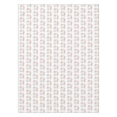 かわいいユニコーンパステル虹の四角形 テーブルクロス (正面)