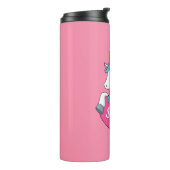 かわいいユニコーンパーソナライズされたの名前 タンブラー (回転左)