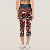 かわいいユニコーンパーティーフードドールズハイウェスト カプリレギンス (裏面)