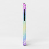 かわいいユニコーンピンクグリッターレインボーアートモノグラムなし Case-Mate iPhoneケース (裏面/左)