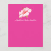 かわいいユニコーンベビーシャワー招待状 (裏面)