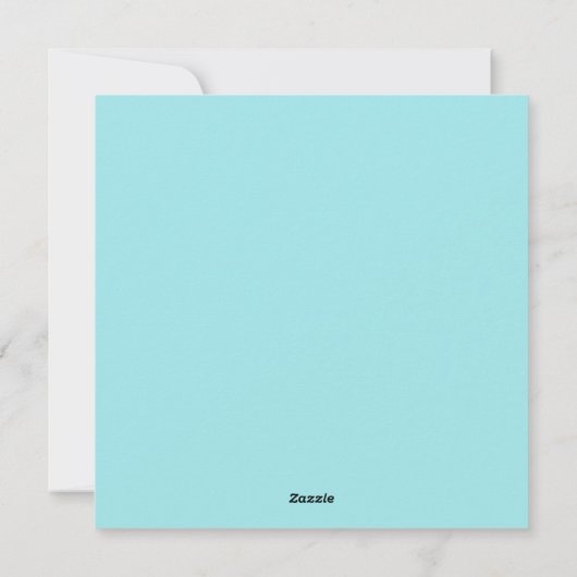 かわいいユニコーンホリデーカード シーズンカード (裏面)