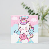 かわいいユニコーンホリデーカード シーズンカード (スタンド正面)