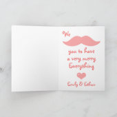 かわいいユニコーンホリデー シーズンカード (内部)