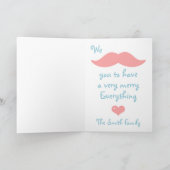 かわいいユニコーンホリデー シーズンカード (内部)