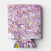 かわいいユニコーンポニー：魔法ドードルコレクション 缶クーラー (裏面)