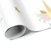 かわいいユニコーンラッピング紙 ラッピングペーパー (ロールコーナー)