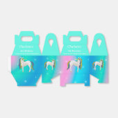 かわいいユニコーンレインボーマジカルバースデーパーティー フェイバーボックス (折り畳みなし)