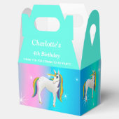 かわいいユニコーンレインボーマジカルバースデーパーティー フェイバーボックス (オープン)