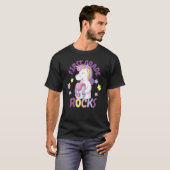かわいいユニコーン一年生ロック Tシャツ (正面フル)