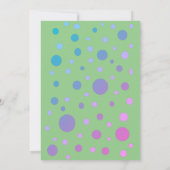 かわいいユニコーン双子男の赤ちゃんベビーガールベイビーシャワー 招待状 (裏面)