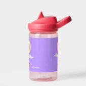 かわいいユニコーン名前をカスタムする ウォーターボトル (左面)