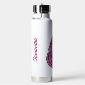 かわいいユニコーン名前をカスタムする ウォーターボトル (右面)