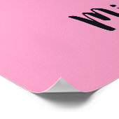 かわいいユニコーン名前をカスタムする&カラーポスター ポスター (角)