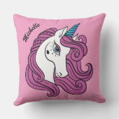 かわいいユニコーン名前をカスタムする&カラー装飾用クッション クッション (裏面)
