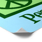 かわいいユニコーン平和の愛のユニコーン ポスター (角)