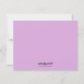 かわいいユニコーン文房具 ノートカード (裏面)