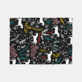 かわいいユニコーン毛布 フリースブランケット (正面(横))