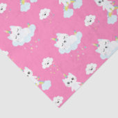 かわいいユニコーン猫ホットピンク色 薄葉紙 (詳細)