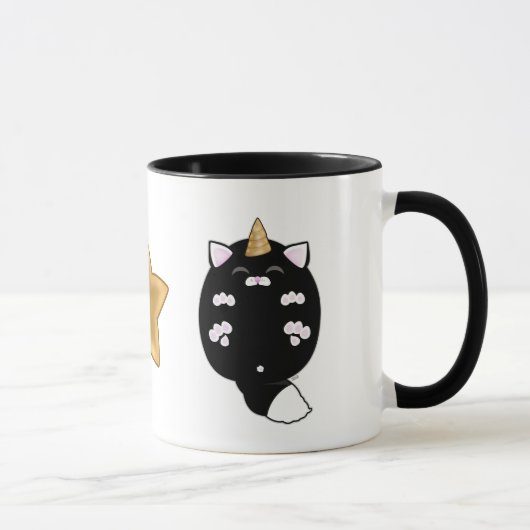 かわいいユニコーン猫 マグカップ (右)