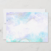 かわいいユニコーン第5誕生日写真招待状 招待状 (裏面)