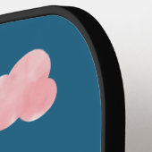 かわいいユニコーン虹のハートバルーン星模様 ピックルボールラケット (左詳細)