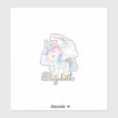 かわいいユニコーン虹スター シール (シート)