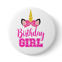 かわいいユニコーン誕生日ガール