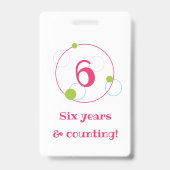 かわいいユニコーン誕生日バッジパーティー特典 バッジ (Back)