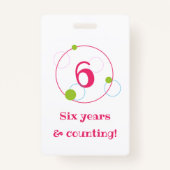 かわいいユニコーン誕生日バッジパーティー特典 バッジ (裏面)